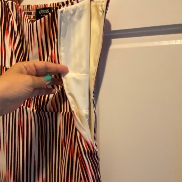 Guess Sundress, Size 6, Red/Black/Off-white, Above the knee length - Picture 6 of 9